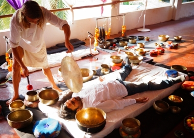 Learn how to give sound bath healing with Tibetan Singing Bowls