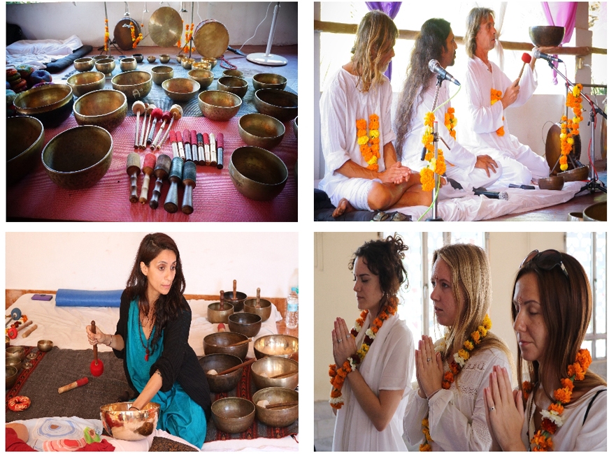 Tibetan Singing Bowls Training India, Sound Healing Training India, Shiva Girish Sound Therapy Training