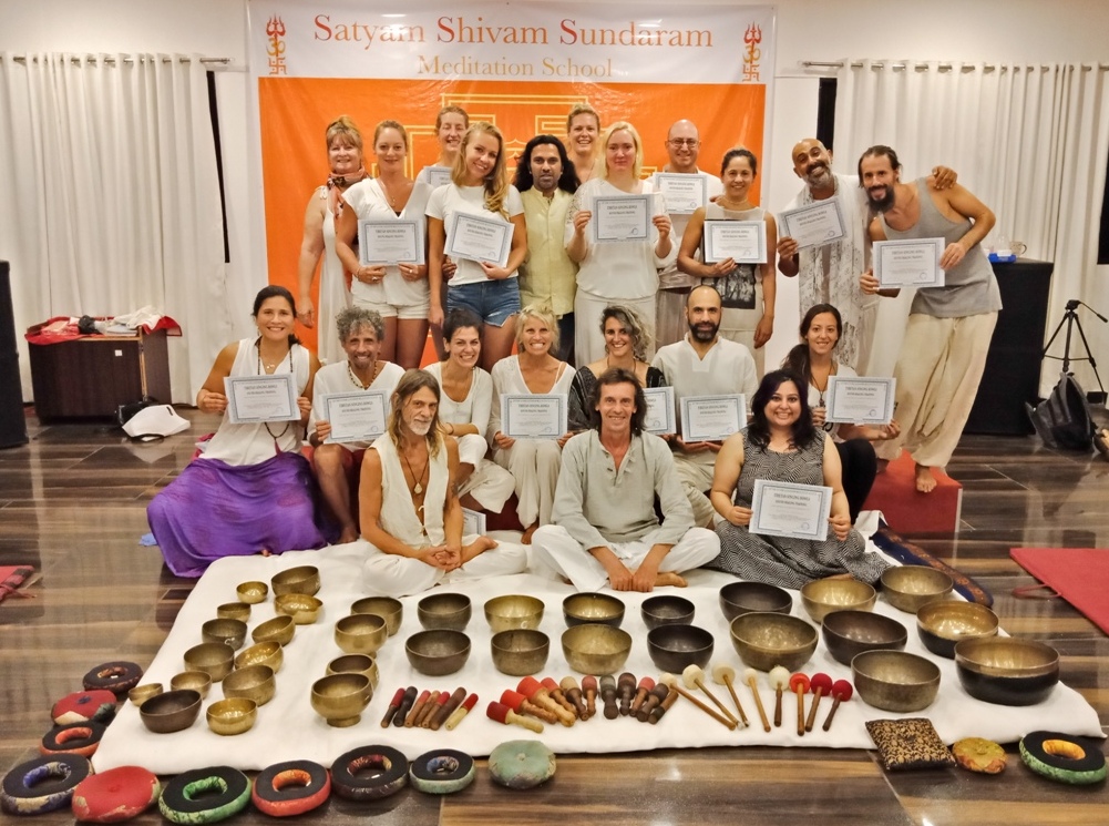 Tibetan Singing Bowls Training india, Sound Healing Training india