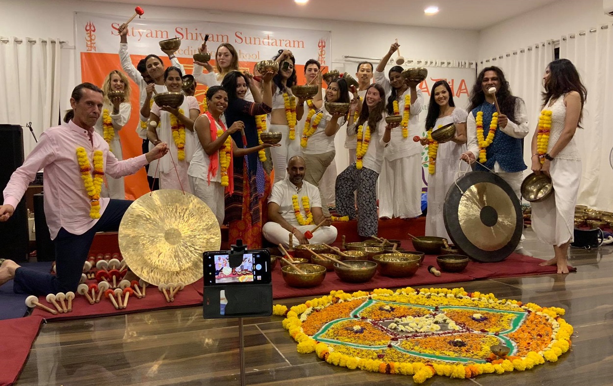 Advance Level Tibetan Singing Bowls + Tuning Forks Sound Healing Therapy Training India